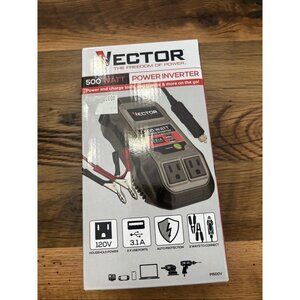 VECTOR 500 Watt Power Inverter, Dual Power Inverter, Two USB Charging Ports